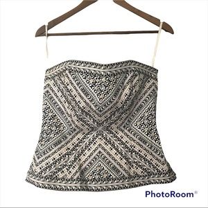 White House Black Market strapless top